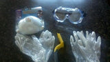 Alumaloy safety kit – goggles, gloves, wire brush and respirator