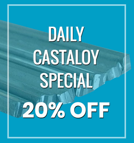Castaloy Special bundle – 4 Castaloy cast iron repair rods with free flux and free shipping